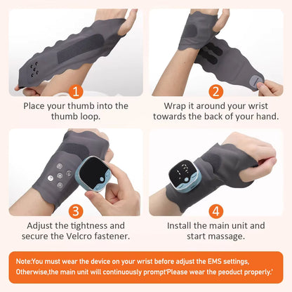 EMS Thermal Wrist Heating & Massage Support Brace